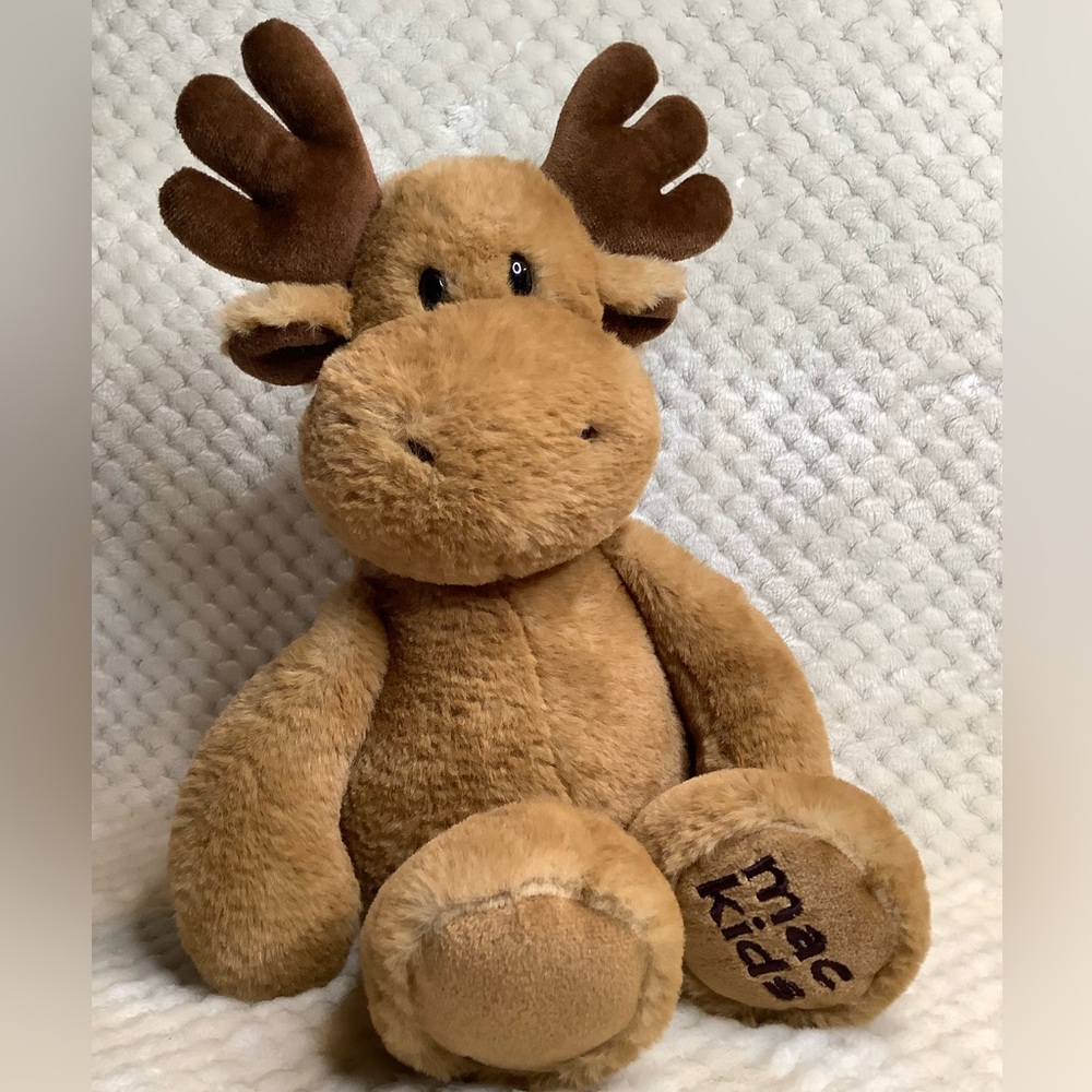 AURORA World Mac Kids Plush Maple Moose Stuffed Animal Soft Toy